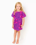 GIRLS MINI ROSEN DRESS PASSION FRUIT PINK WILD NIGHTS