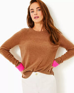 CHARLISA CASHMERE SWEATER BUNGALOW BROWN METALLIC