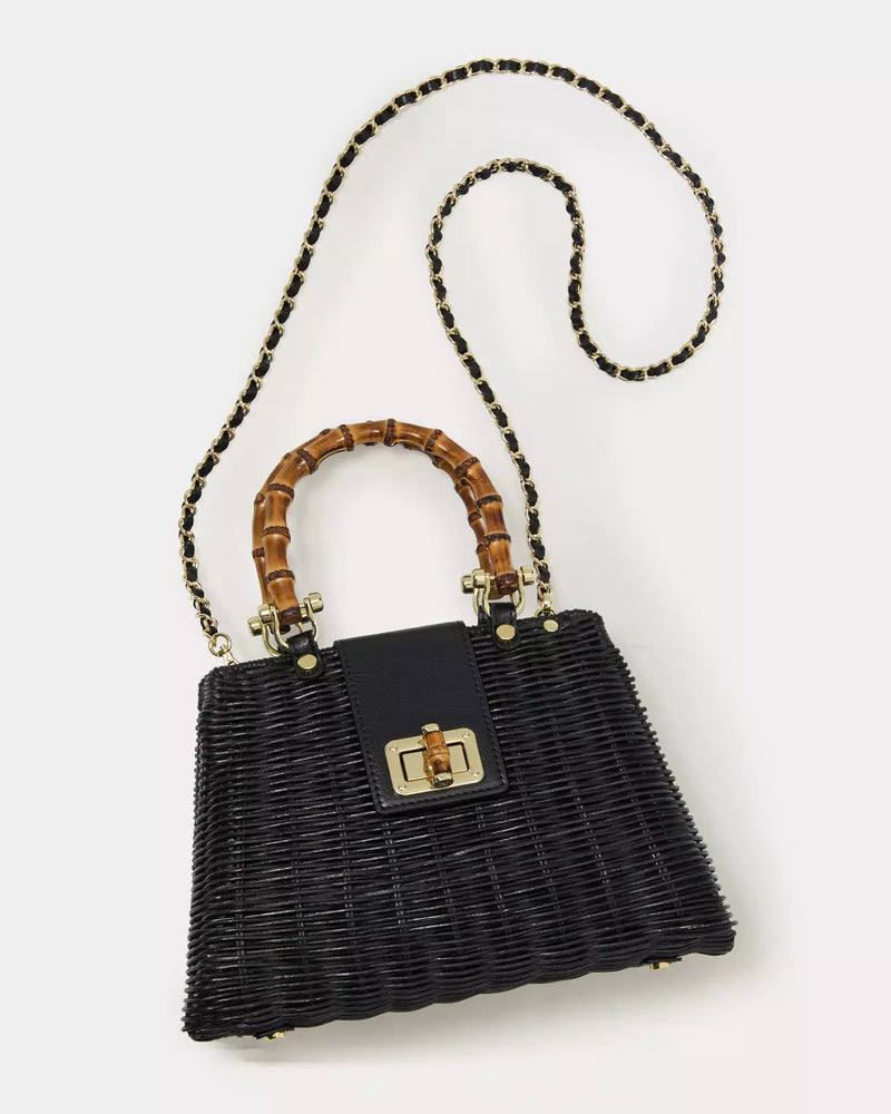 LEENA TOP HANDLE BAG NOIR