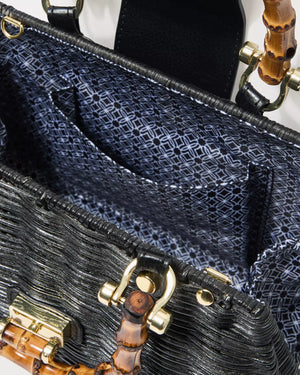 LEENA TOP HANDLE BAG NOIR