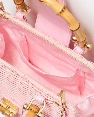 LEENA TOP HANDLE BAG PINK MUSE