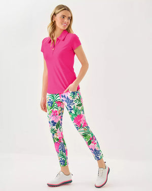 FRIDA HALF ZIP POLO UPF 50+ PARIGI PINK