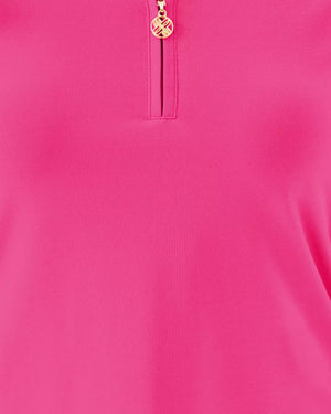 FRIDA HALF ZIP POLO UPF 50+ PARIGI PINK