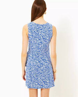 BRYSON SLEEVELESS DRESS MARTINIQUE BLUE ZEE BEBE