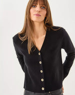 TIPPERY CASHMERE CARDIGAN BLACK