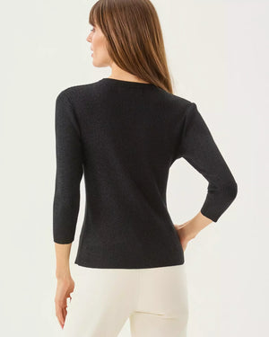 ESLI SWEATER BLACK METALLIC