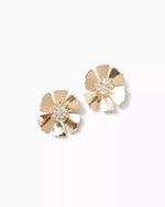 LIFES A PARTY EARRINGS GOLD METALLIC