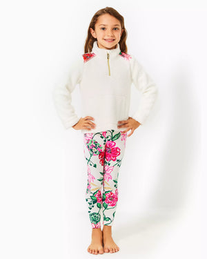 GIRLS MINI WALLEN SHERPA HALF-ZIP COCONUT