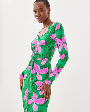 TILLI MAXI DRESS KITTS GREEN SUNSET SHADOWS