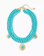 SUNSHINE JUNGLE NECKLACE BREEZY AQUA