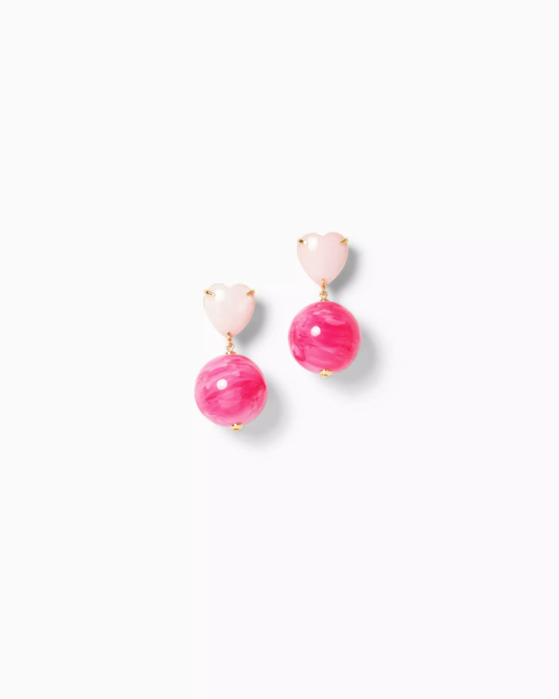 LILLY X LELE HALFCOURT HEART EARRINGS