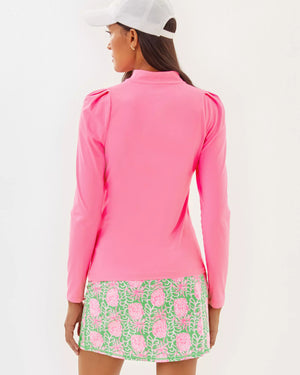 SANIA HALF ZIP UPF 50+ ROUSSEAU PINK