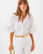 THE FLOWER LILLY SHIRT RESORT WHITE