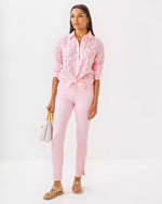 SOUTH OCEAN HIGH RISE SKINNY JEAN PINK MUSE