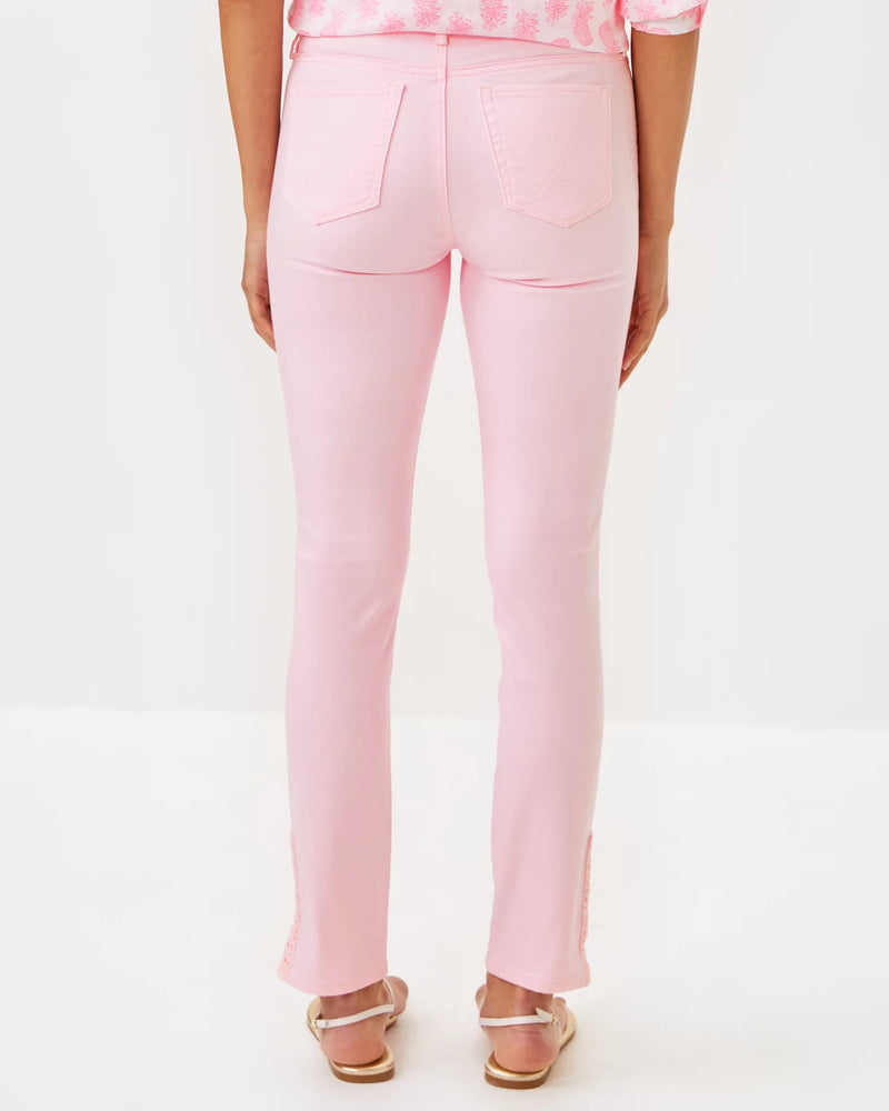 SOUTH OCEAN HIGH RISE SKINNY JEAN PINK MUSE