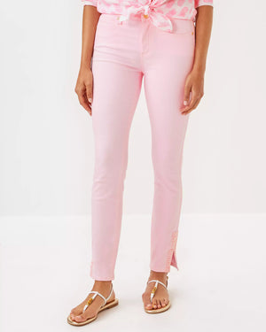 SOUTH OCEAN HIGH RISE SKINNY JEAN PINK MUSE