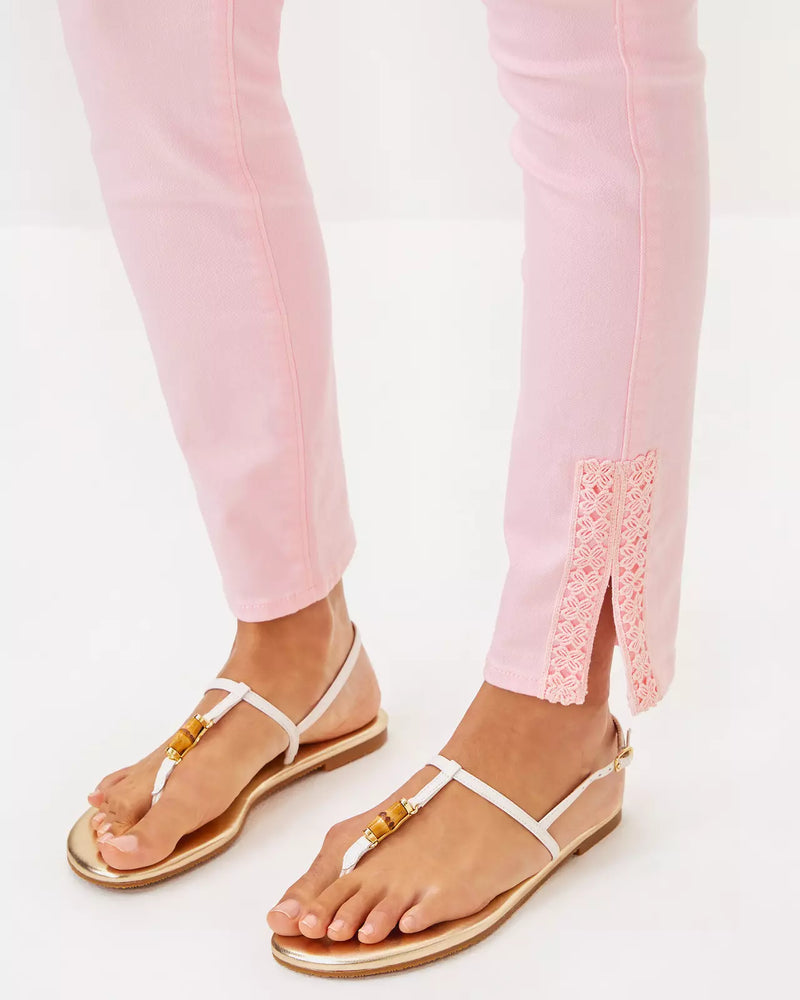 SOUTH OCEAN HIGH RISE SKINNY JEAN PINK MUSE