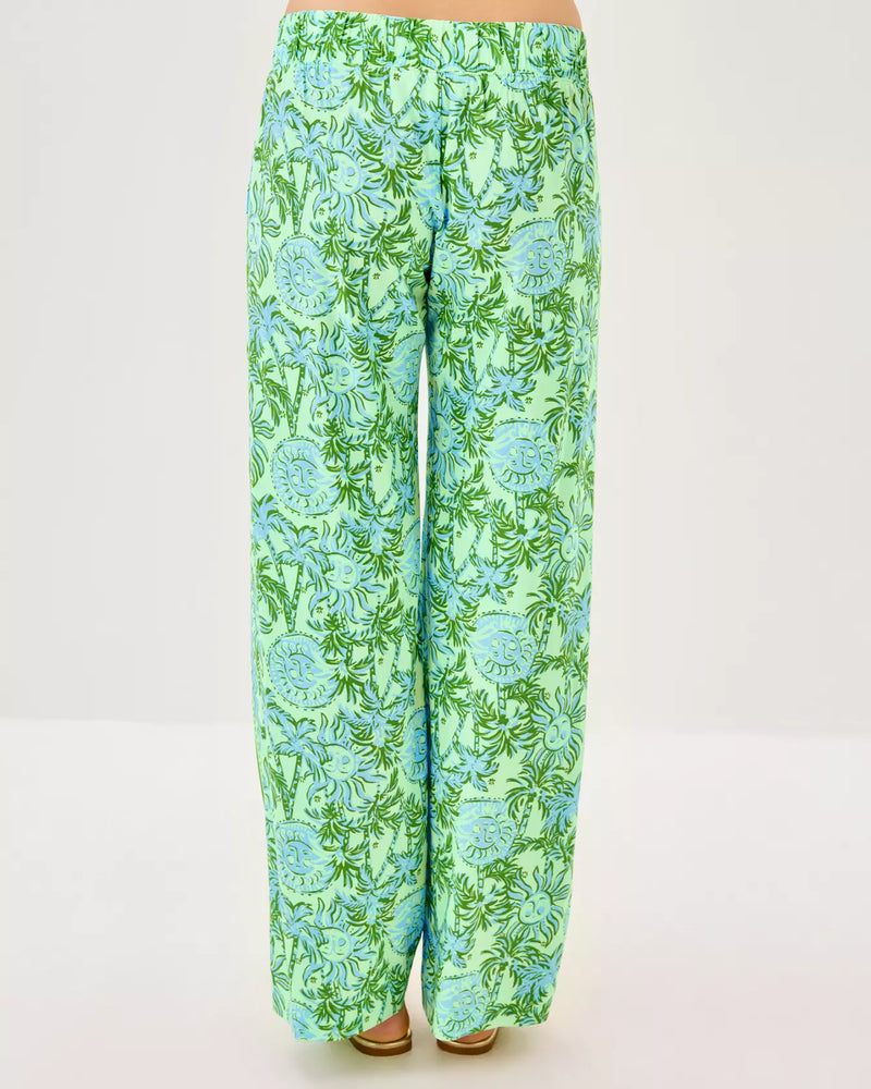 BAL HARBOUR STRETCH PALAZZO PANT COOL MINT CATCHIN RAYS ENGINEERED