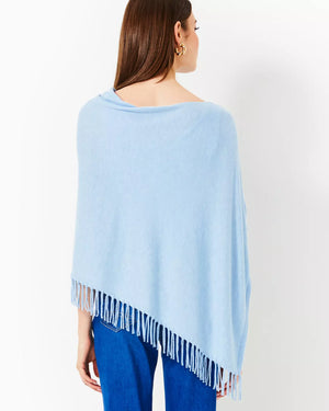 GATO PONCHO HEATHERED BONAIRE BLUE