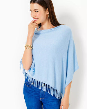 GATO PONCHO HEATHERED BONAIRE BLUE