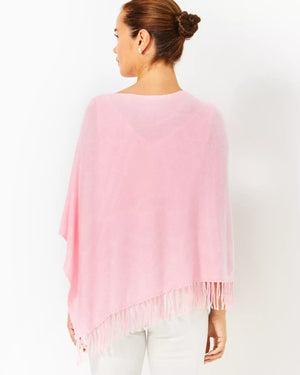 GATO PONCHO HEATHERED CONCH SHELL PINK