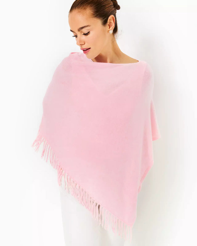 GATO PONCHO HEATHERED CONCH SHELL PINK