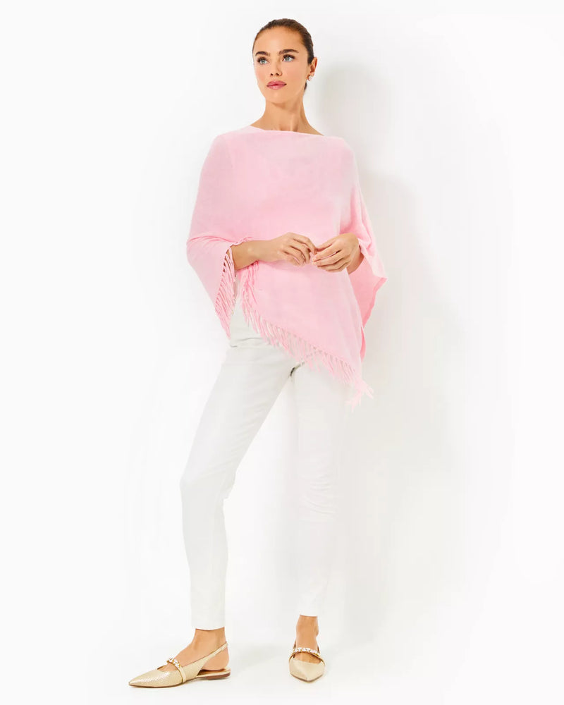 GATO PONCHO HEATHERED CONCH SHELL PINK