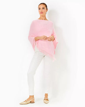 GATO PONCHO HEATHERED CONCH SHELL PINK