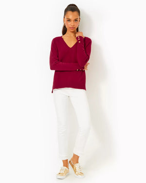 KAYCEE SWEATER MALBEC RED