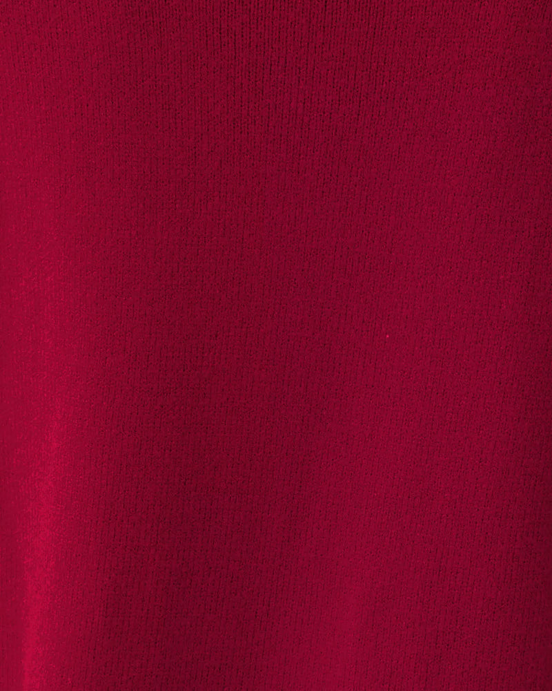 KAYCEE SWEATER MALBEC RED