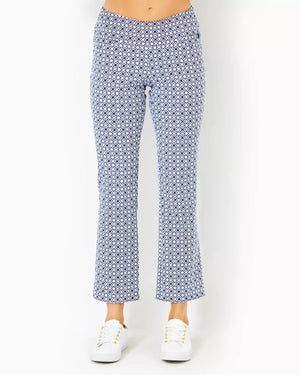 CORSO KICK FLARE PANT UPF LOW TIDE NAVY X RESORT WHITE BUTTERFLY PATTERN