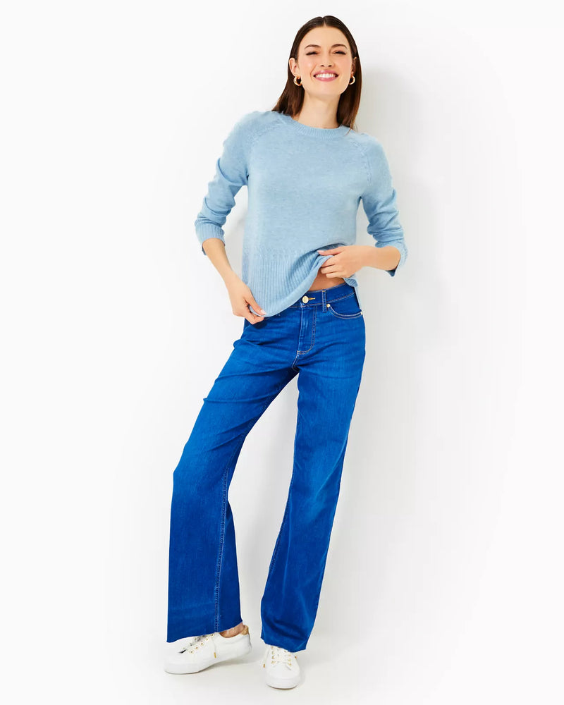 SALIMA SWEATER HEATHERED BONAIRE BLUE