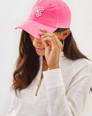 LOGO RUN AROUND HAT ROUSSEAU PINK