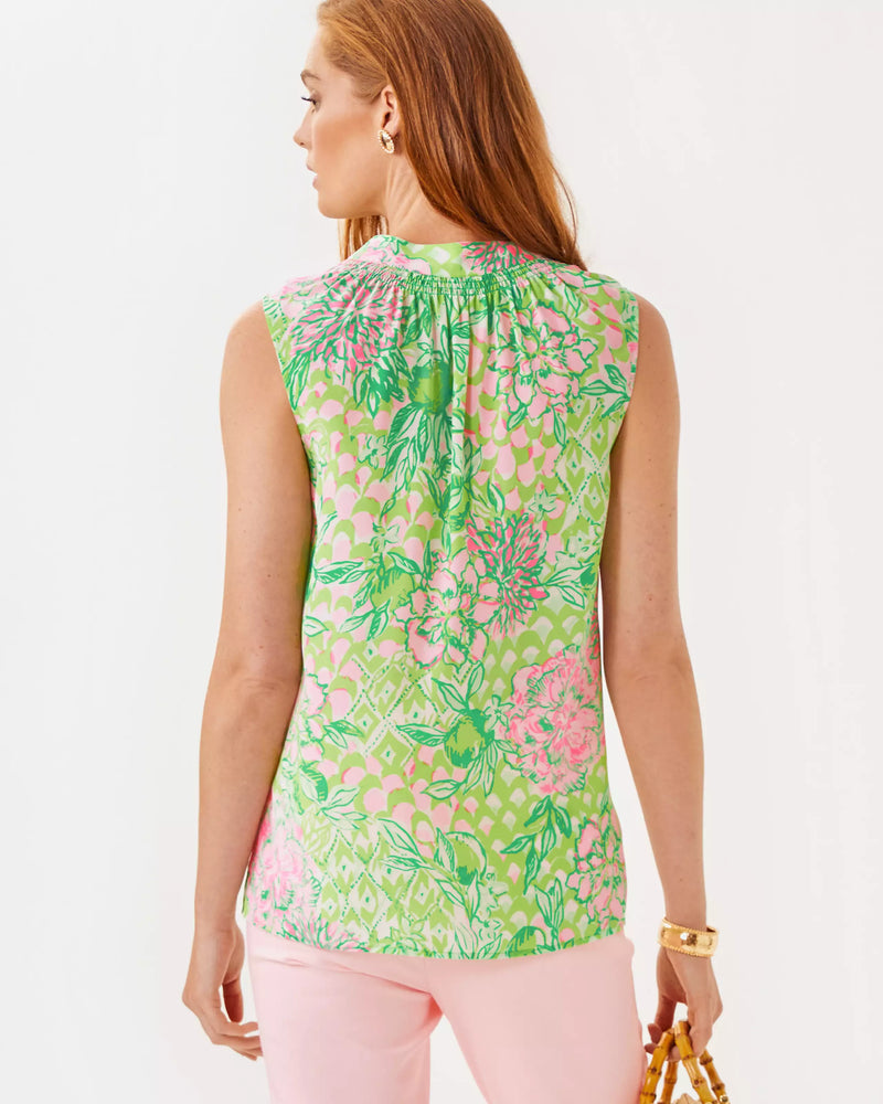 SLEEVELESS ELSA TOP FAUNA GREEN LIME FEELING GOOD