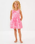 GIRLS SUNI DRESS ROUSSEAU PINK TULIP TO TANGO