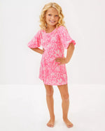 GIRLS MINI MERCER DRESS ROUSSEAU PINK TULIP TO TANGO