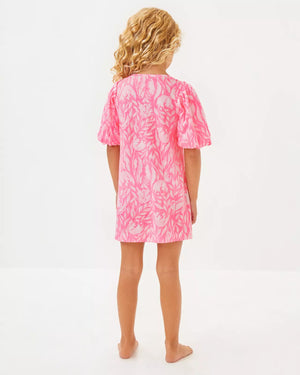 GIRLS MINI MERCER DRESS ROUSSEAU PINK TULIP TO TANGO