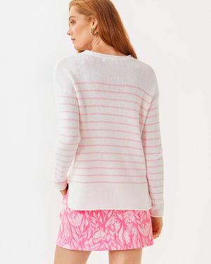 LOTAN SWEATER PINK MUSE TIDEPOOL STRIPE