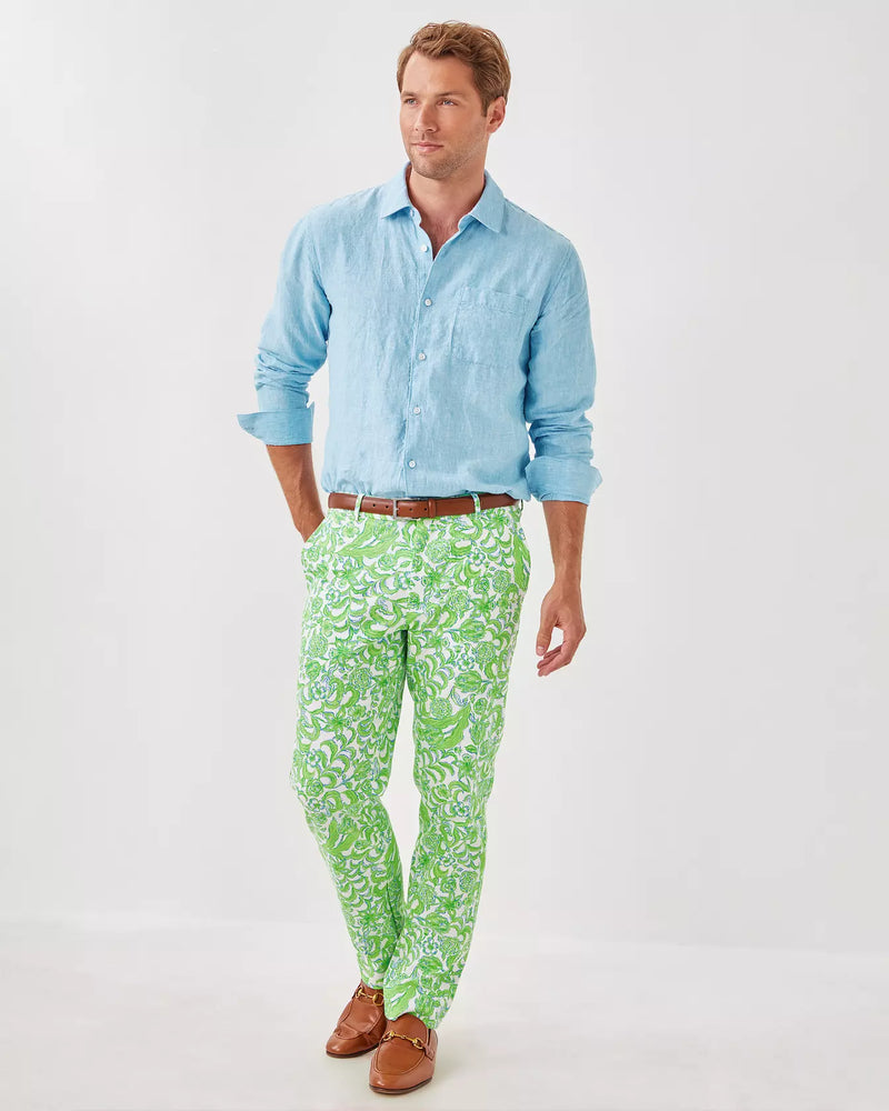MENS STUFF ADDISON SHIRT BLUE PERI