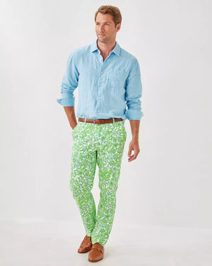 MENS STUFF ADDISON SHIRT BLUE PERI