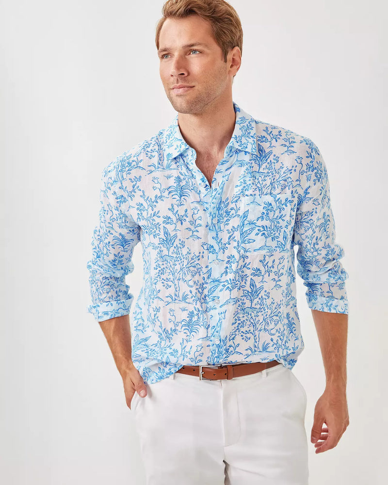 MENS STUFF ADDISON SHIRT RESORT WHITE TALL TALES