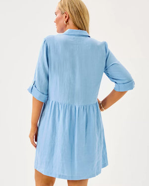 SHAELA DRESS JACARANDA BLUE