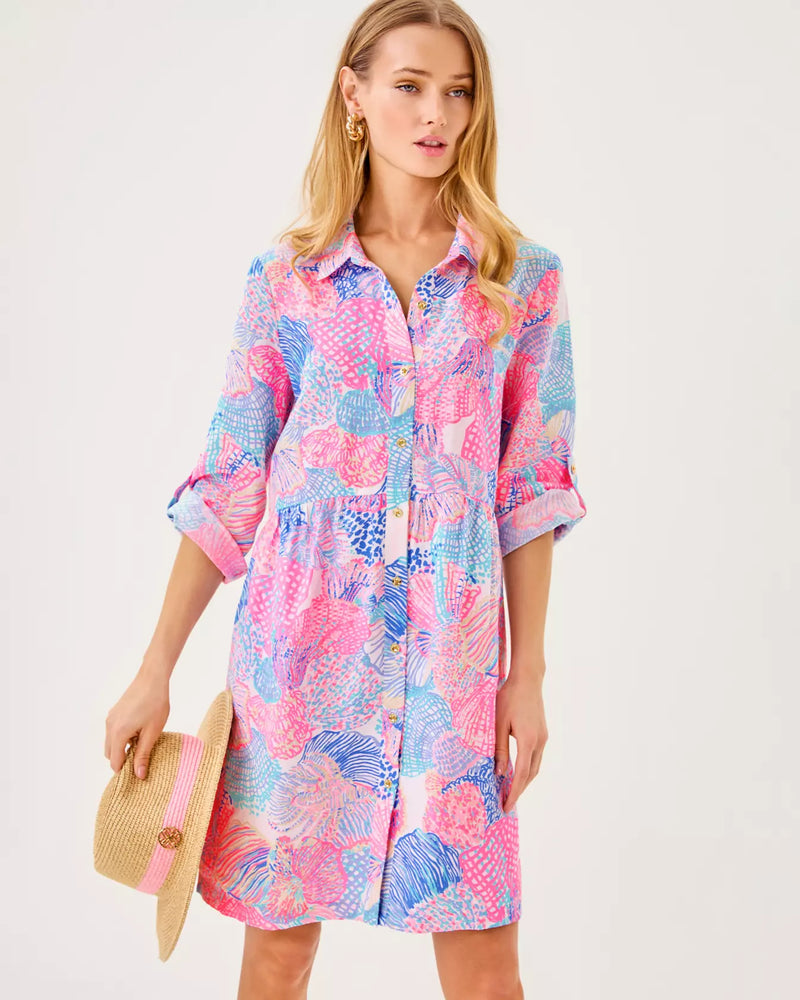 SHAELA DRESS MULTI ROAR OF THE SEAS
