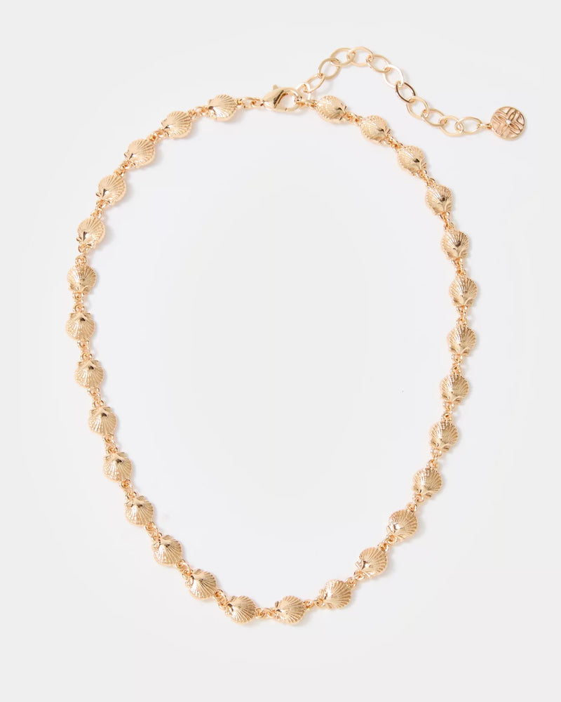 COOL AS SHELL NECKLACE GOLD METALLIC