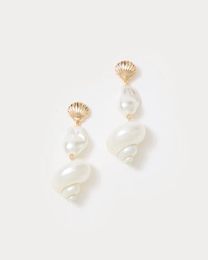 SUMMER SERENADE DROP EARRINGS RESORT WHITE