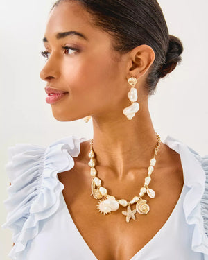 SUMMER SERENADE DROP EARRINGS RESORT WHITE