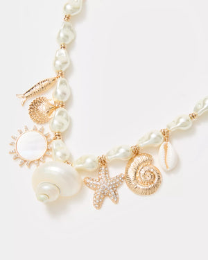 SUMMER SERENADE CHARM NECKLACE GOLD METALLIC