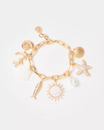 SUMMER SERENADE CHARM BRACELET GOLD METALLIC