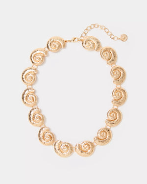 BAREFOOT BEACHCOMBER NECKLACE GOLD METALLIC