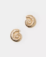 BAREFOOT BEACHCOMBER EARRINGS GOLD METALLIC